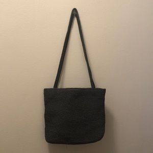 Grey crochet The Sak shoulder bag like new